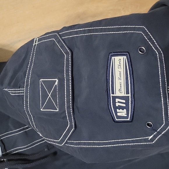 American Eagle Navy Blue Board Shorts Size 33 - Picture 3 of 4